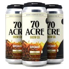 70 ACRE BOSSMAN LAGER 473ML 4PK CAN @ MacTaggart [1041182]