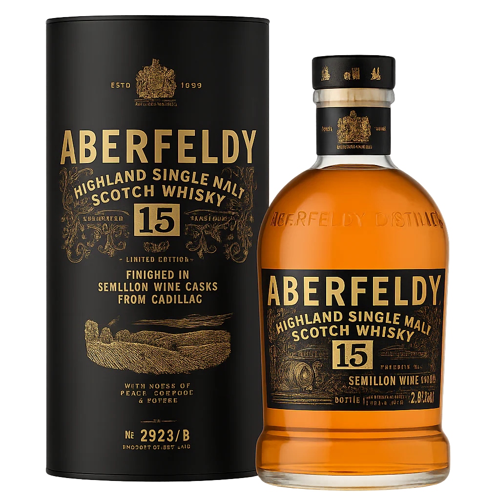 ABERFELDY 15YR CADILLAC CASK HIGHLAND SINGLE MALT 700ML @ Township [1072172]