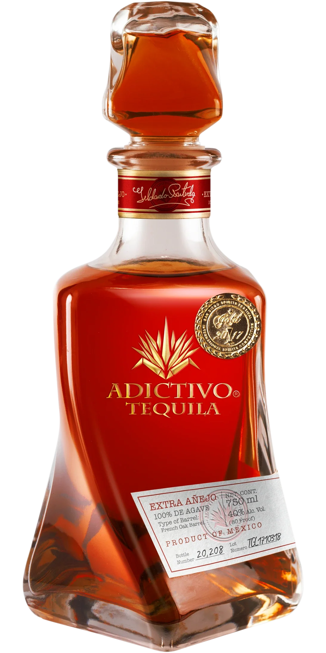 ADICTIVO EXTRA ANEJO TEQUILA 750ML @ MacTaggart [1017987]