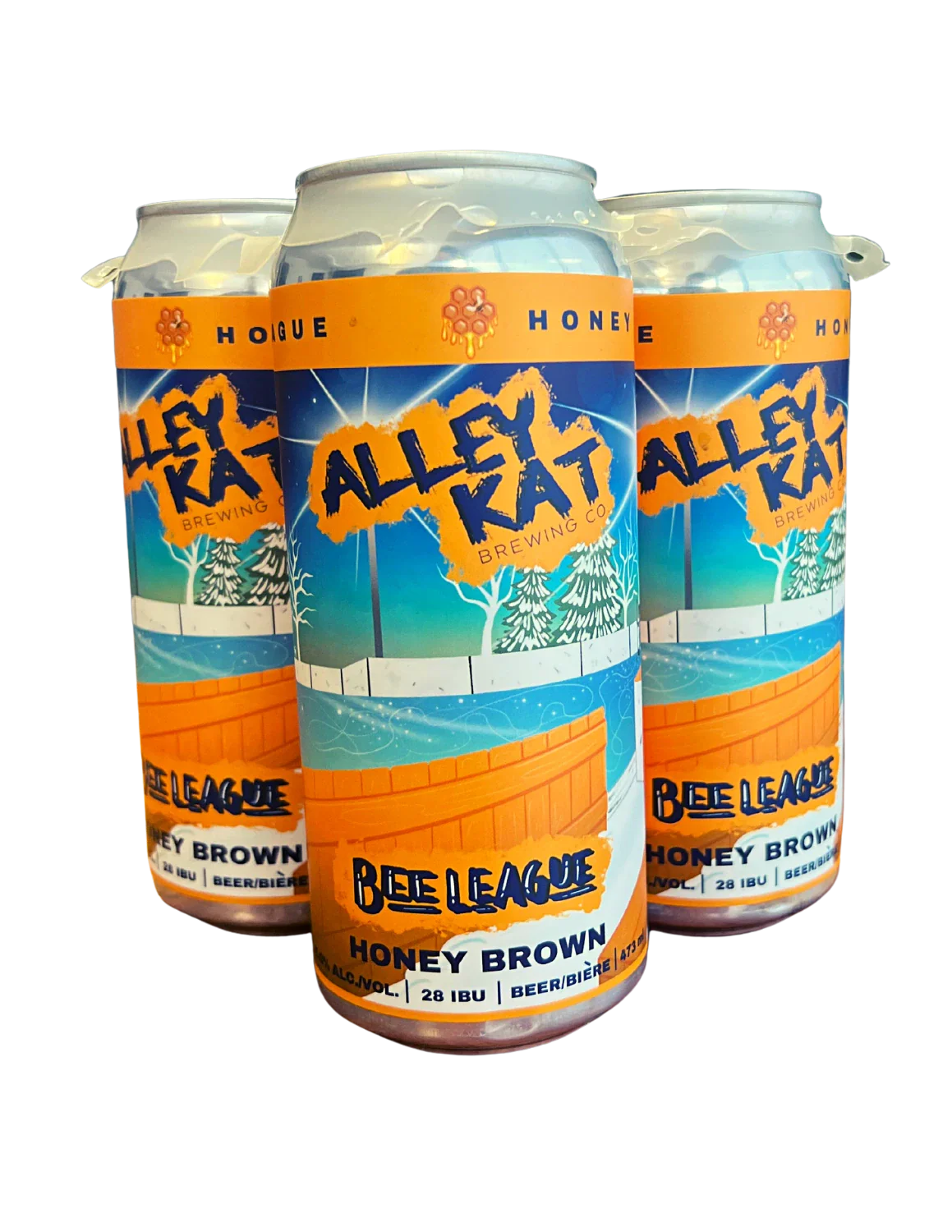 ALLEY KAT BEE LEAGUE HONEY BROWN ALE 473ML 4PK CAN @ MacTaggart [1046342]