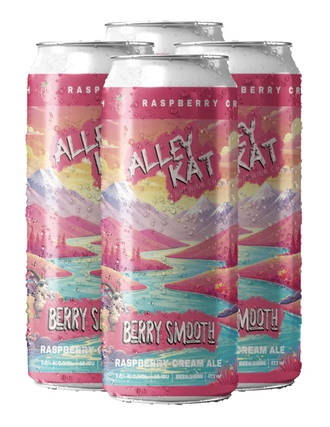 ALLEY KAT BERRY SMOOTH RASPBERRY CREAM ALE 473ML 4PK CAN @ MacTaggart [1072167]