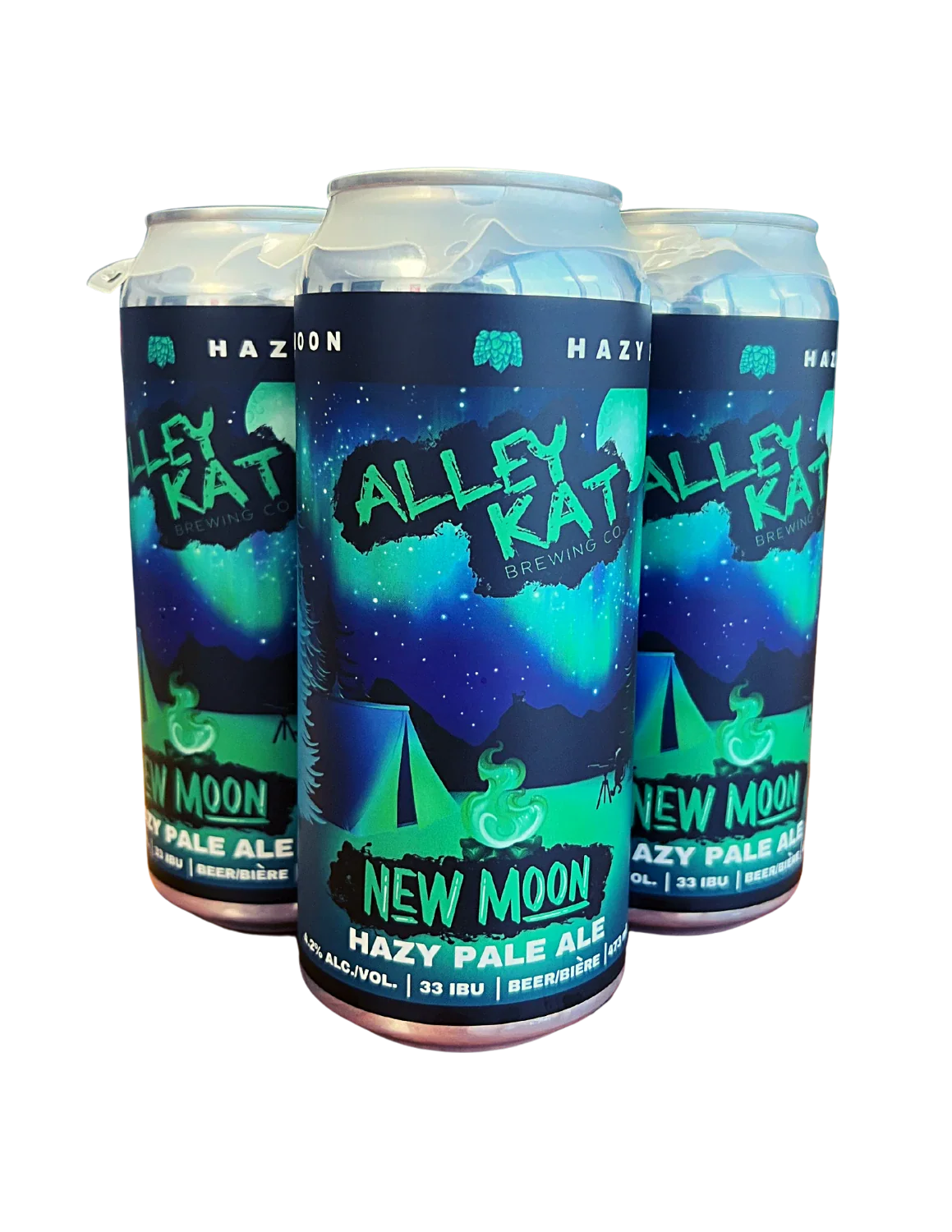 ALLEY KAT NEW MOON HAZY PALE ALE 473ML 4PK CAN @ MacTaggart [1046341]
