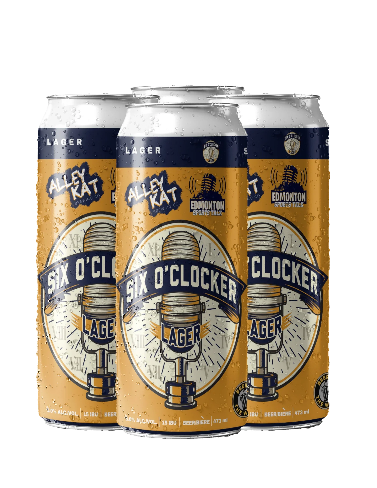 ALLEY KAT SIX O'CLOCKER LAGER 473ML 4PK CAN @ Regina [1055485]
