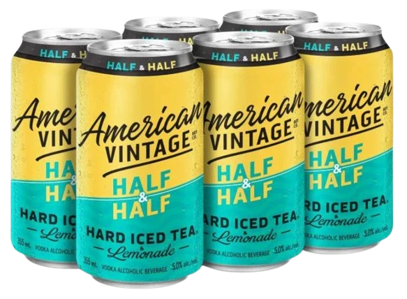 AMERICAN VINTAGE HALF & HALF HARD ICED TEA 355ML 6PK CAN @ MacTaggart [1026034]