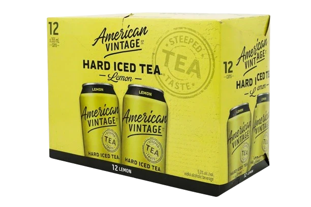AMERICAN VINTAGE LEMON ICED TEA 355ML 12PK CAN @ Deerfoot Meadows [1002356]