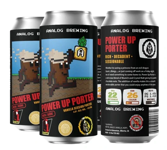 ANALOG POWER UP PORTER 473ML 4PK CAN @ MacTaggart [1005891]