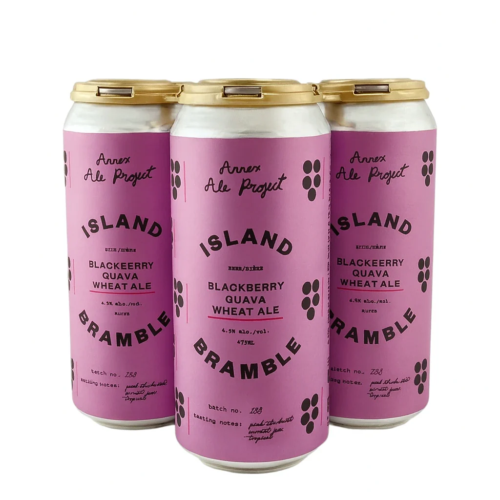 ANNEX ISLAND BRAMBLE BLACKBERRY GUAVA WHEAT ALE 473ML 4PK C @ Lethbridge [1059513]