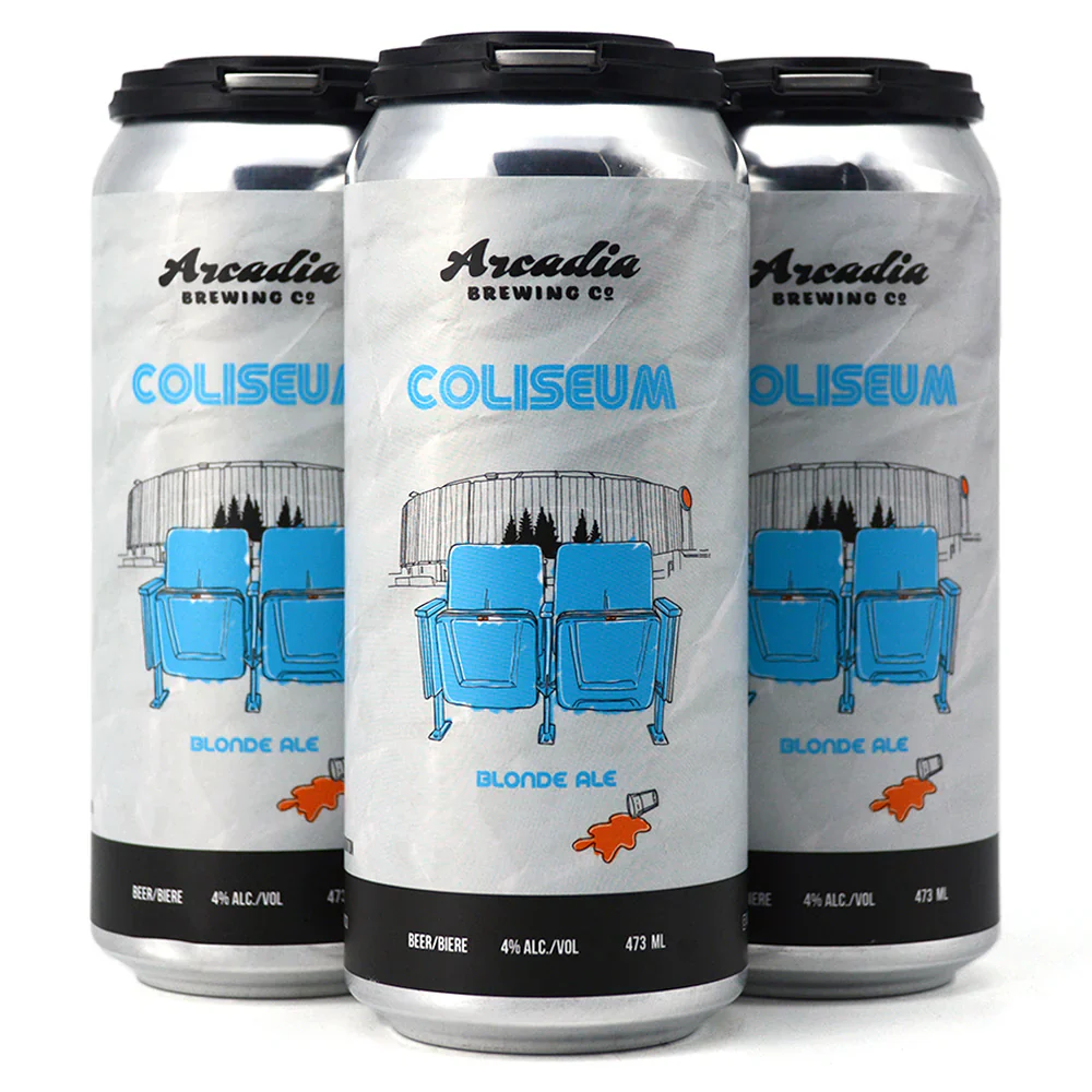 ARCADIA COLISEUM BLONDE ALE 473ML 4PK CAN @ MacTaggart [1030657]