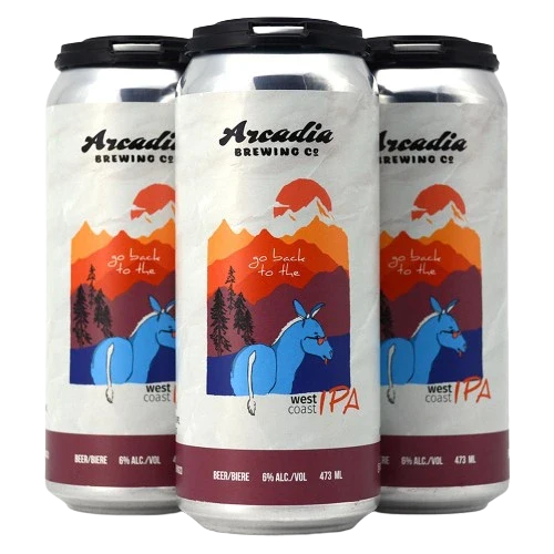 ARCADIA GO BACK TO THE WEST COAST IPA 473ML 4PK CAN @ MacTaggart [1040358]