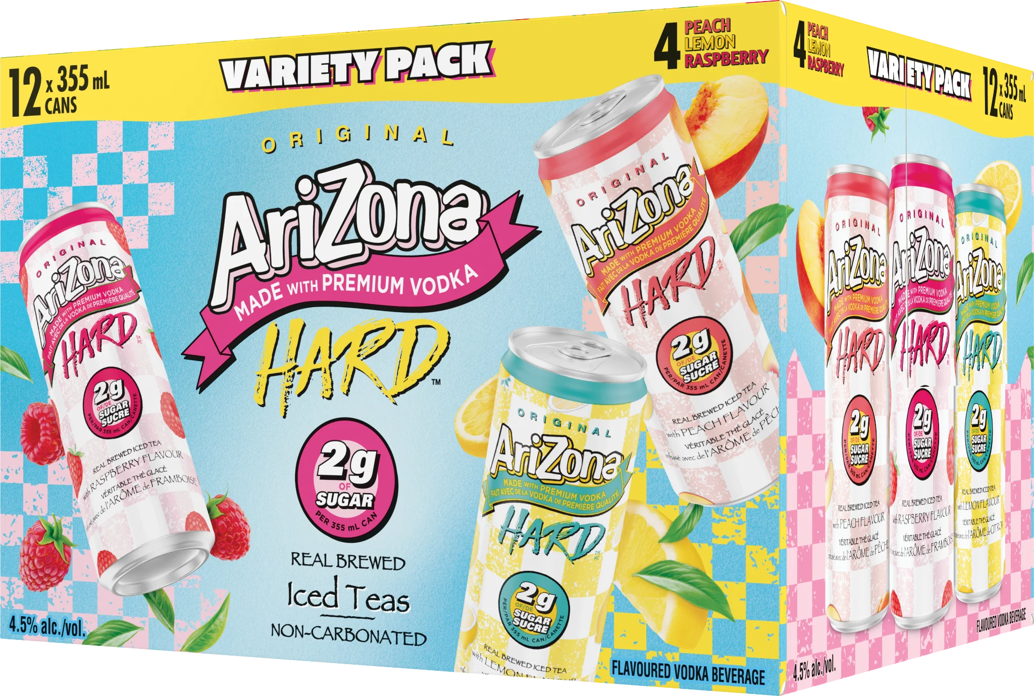 ARIZONA HARD 2G SUGAR ICED TEA MIXER 355ML 12PK CAN @ MacTaggart [1062449]