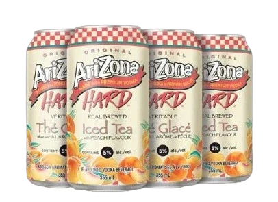 ARIZONA HARD PEACH TEA 355ML 6PK CAN @ Saskatoon [1031971]