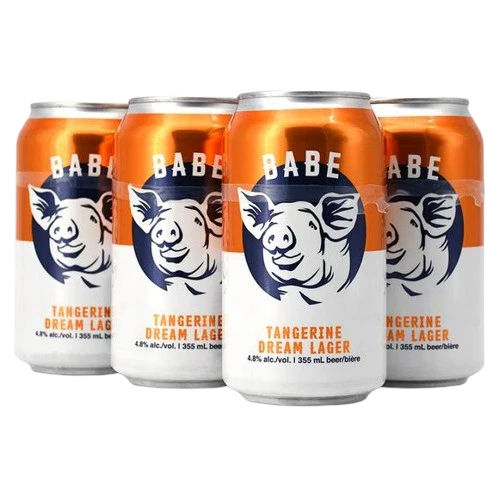 BABE TANGERINE DREAM LAGER 355ML 6PK CAN @ Deerfoot Meadows [1032786]