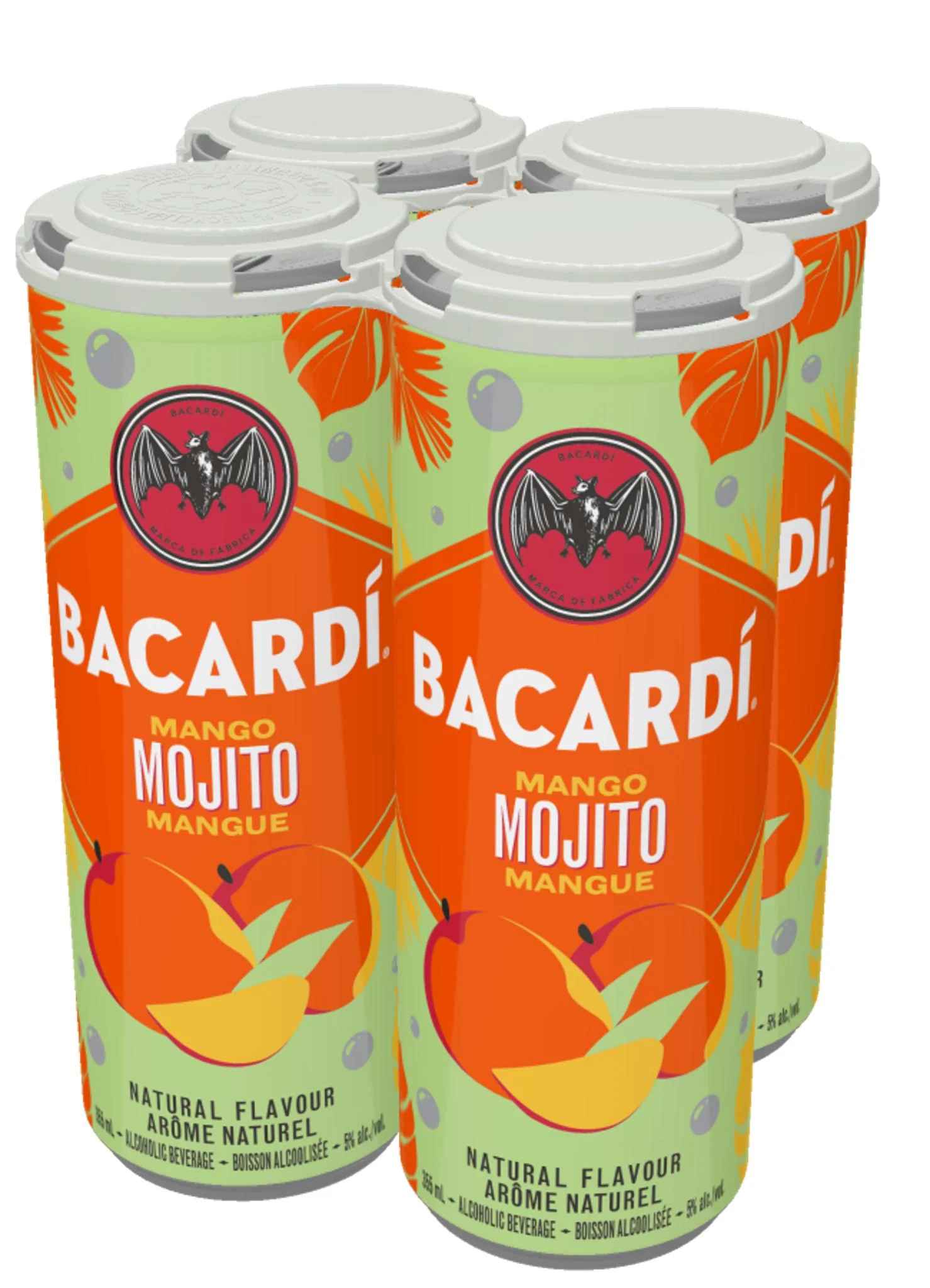 BACARDI MANGO MOJITO 355ML 4PK CAN @ MacTaggart [1071569]
