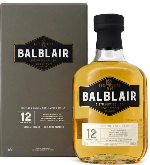 BALBLAIR 12YR SINGLE MALT SCOTCH WHISKY 750ML @ MacTaggart [1017753]