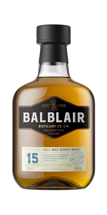 BALBLAIR 15YR SINGLE MALT SCOTCH WHISKY 750ML @ MacTaggart [1017757]