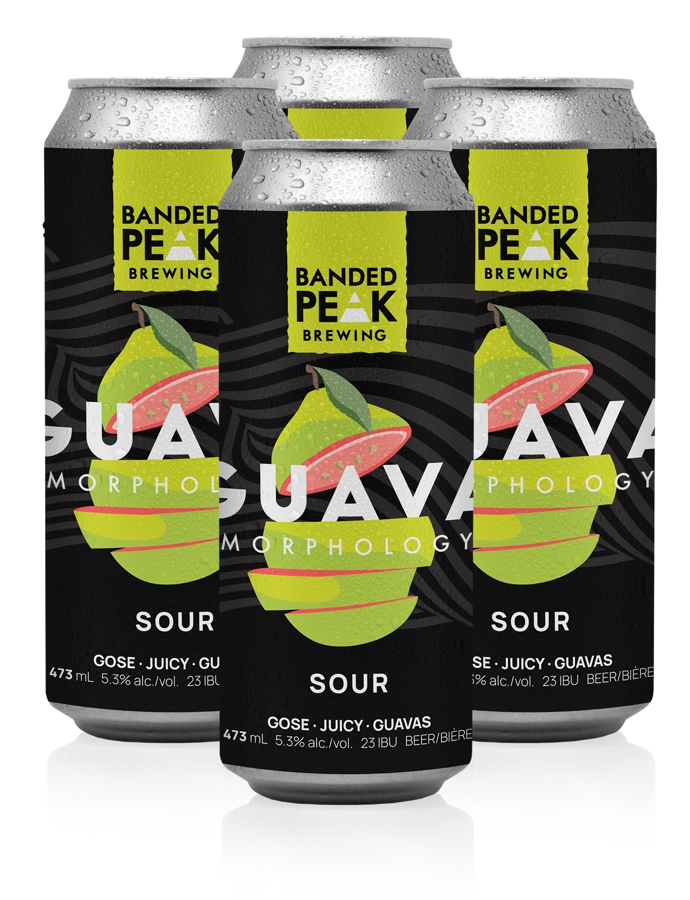 BANDED PEAK GUAVAMORPHOLOGY LACTOSE FRUIT BOMB 473ML 4PK CAN @ MacTaggart [1027661]