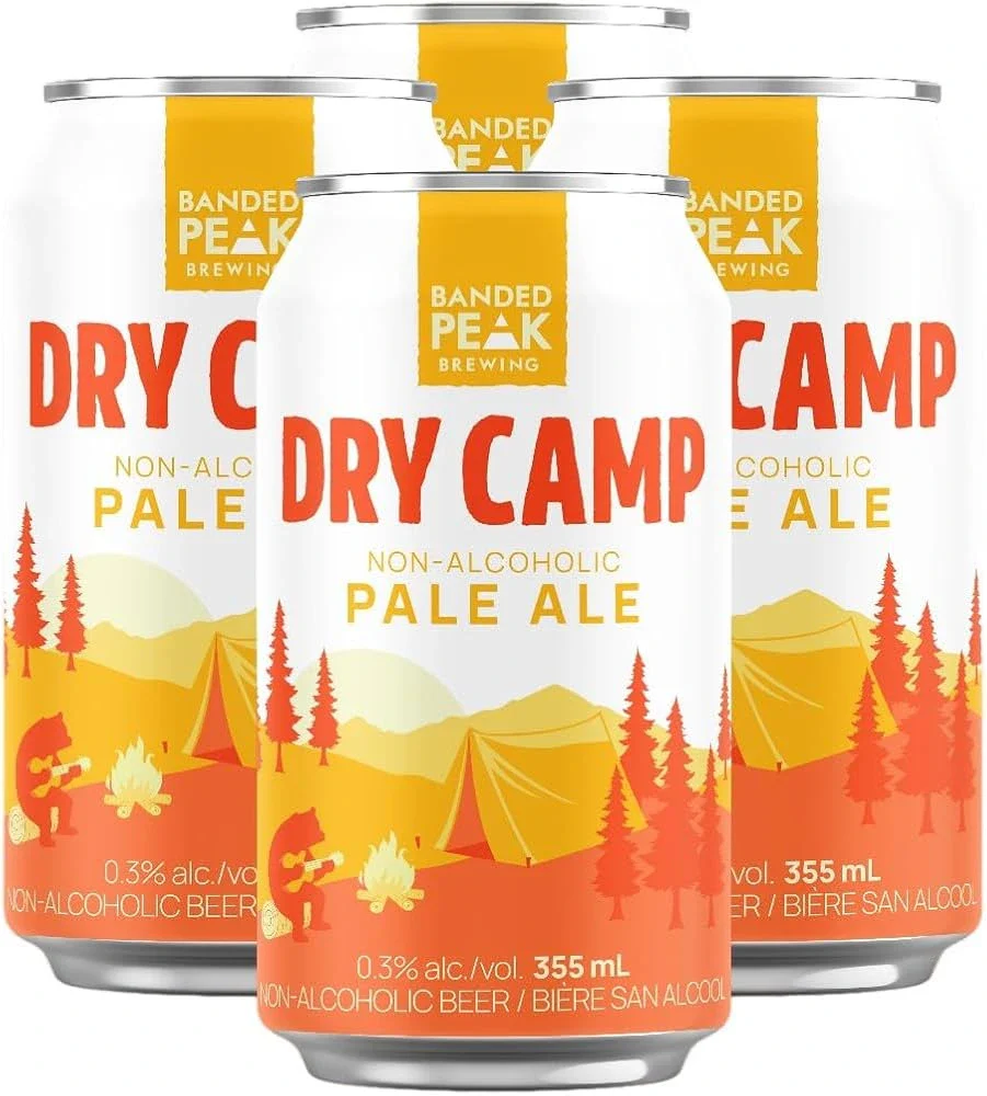 BANDED PEAK NON ALC DRY CAMP PALE ALE 0.3% 355ML 4PK CAN @ Deerfoot Meadows [1048348]