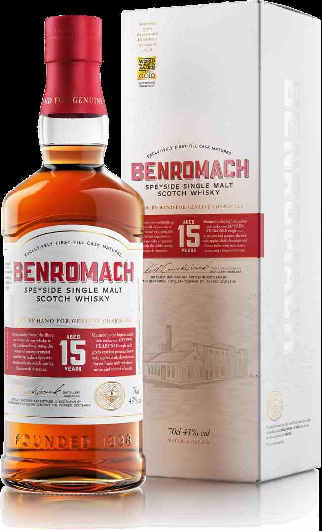 BENROMACH 15YR SINGLE MALT SCOTCH WHISKY 750ML @ Deerfoot Meadows [1019221]