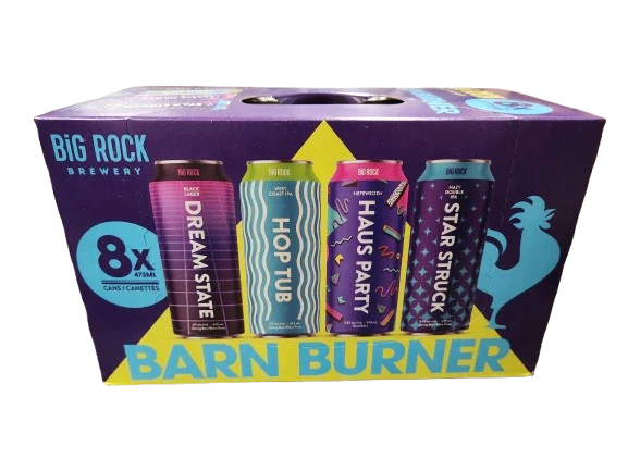 BIG ROCK BARN BURNER MIXER 473ML 8PK CAN @ MacTaggart [1027970]