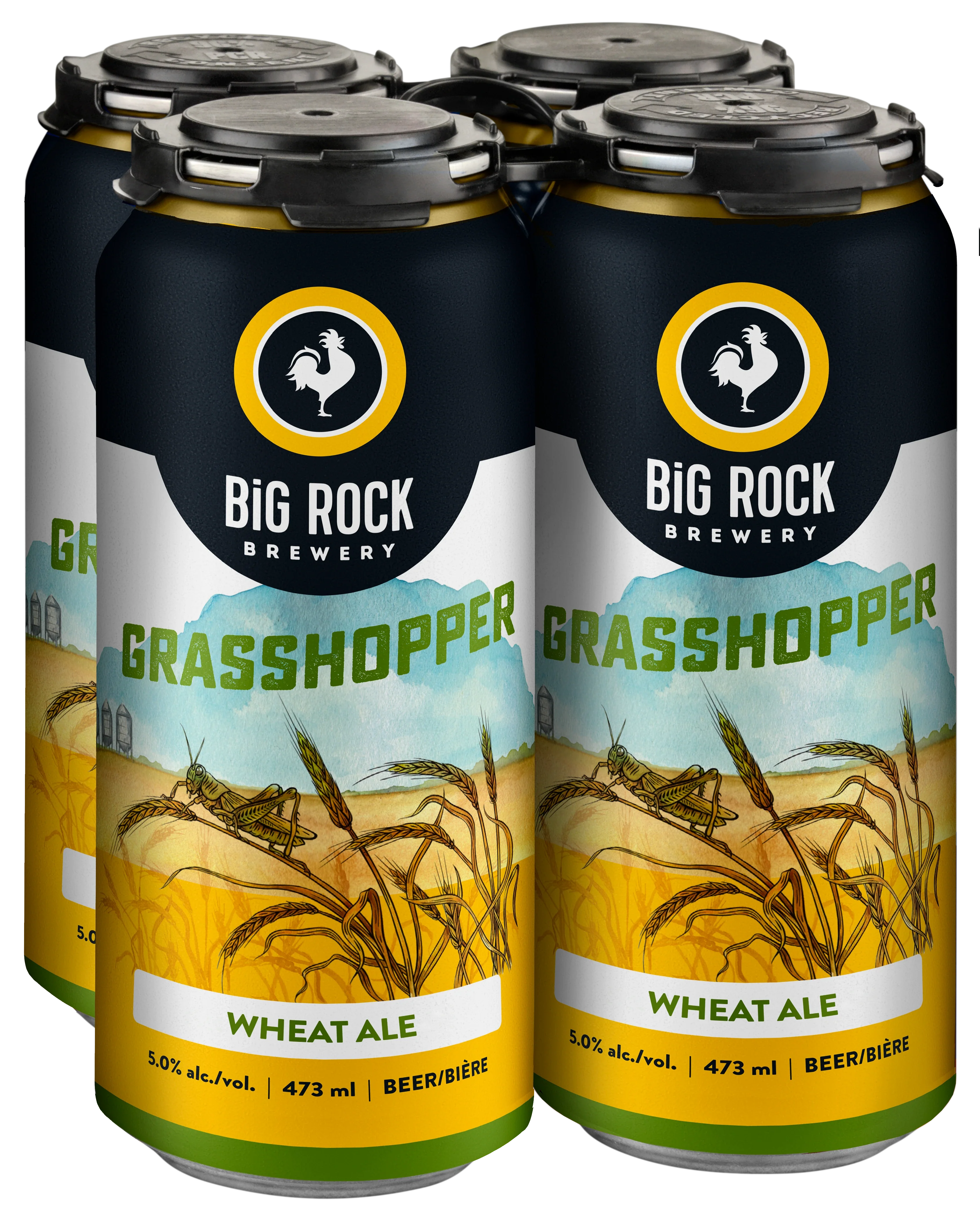 BIG ROCK GRASSHOPPER WHEAT ALE 473ML 4PK CAN @ MacTaggart [1028897]