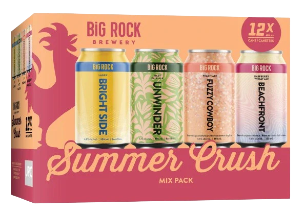 BIG ROCK SUMMER CRUSH VARIETY PACK 355ML 12PK CAN @ MacTaggart [1030665]