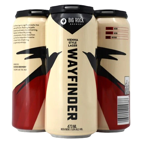 BIG ROCK WAYFINDER VIENNA STYLE LAGER 473ML 4PK CAN @ MacTaggart [1042579]