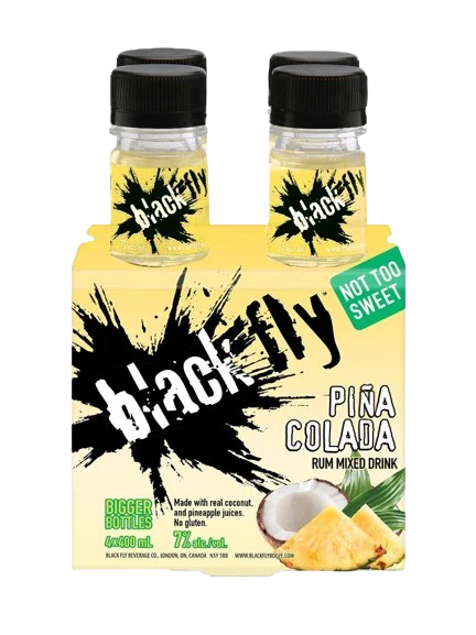 BLACK FLY RUM PINA COLADA 400ML 4PK BT @ Saskatoon [1041086]
