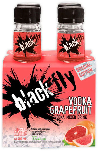 BLACK FLY VODKA GRAPEFRUIT 400ML 4PK BT @ Saskatoon [1002771]