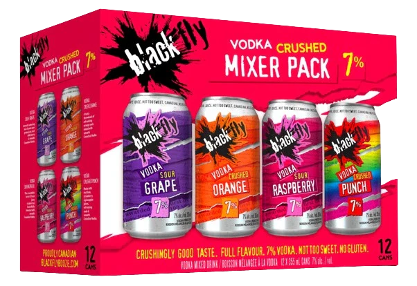 BLACK FLY VODKA SOUR CRUSHED MIXER 355ML 12PK CAN @ Deerfoot Meadows [1033713]