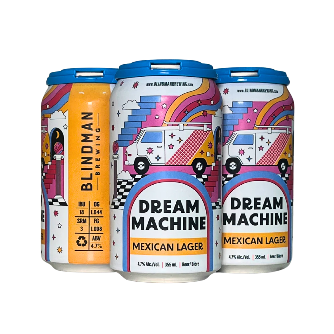 BLINDMAN DREAM MACHINE MEXICAN LAGER 355ML 4PK CAN @ Deerfoot Meadows [1044065]