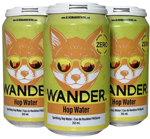 BLINDMAN NON ALC WANDER HOP WATER 355ML 4PK CAN @ MacTaggart [1049751]