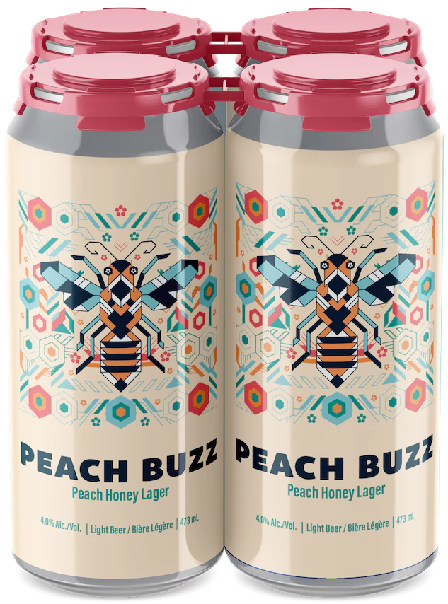 BLINDMAN PEACH BUZZ PEACH HONEY LAGER 473ML 4PK CAN @ Southgate [1074886]
