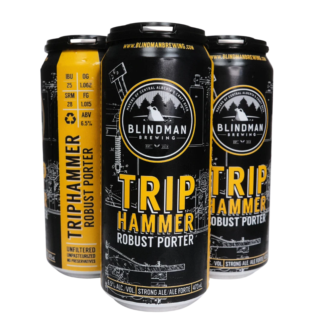 BLINDMAN TRIPHAMMER ROBUST PORTER 473ML 4PK CAN @ Deerfoot Meadows [1008424]