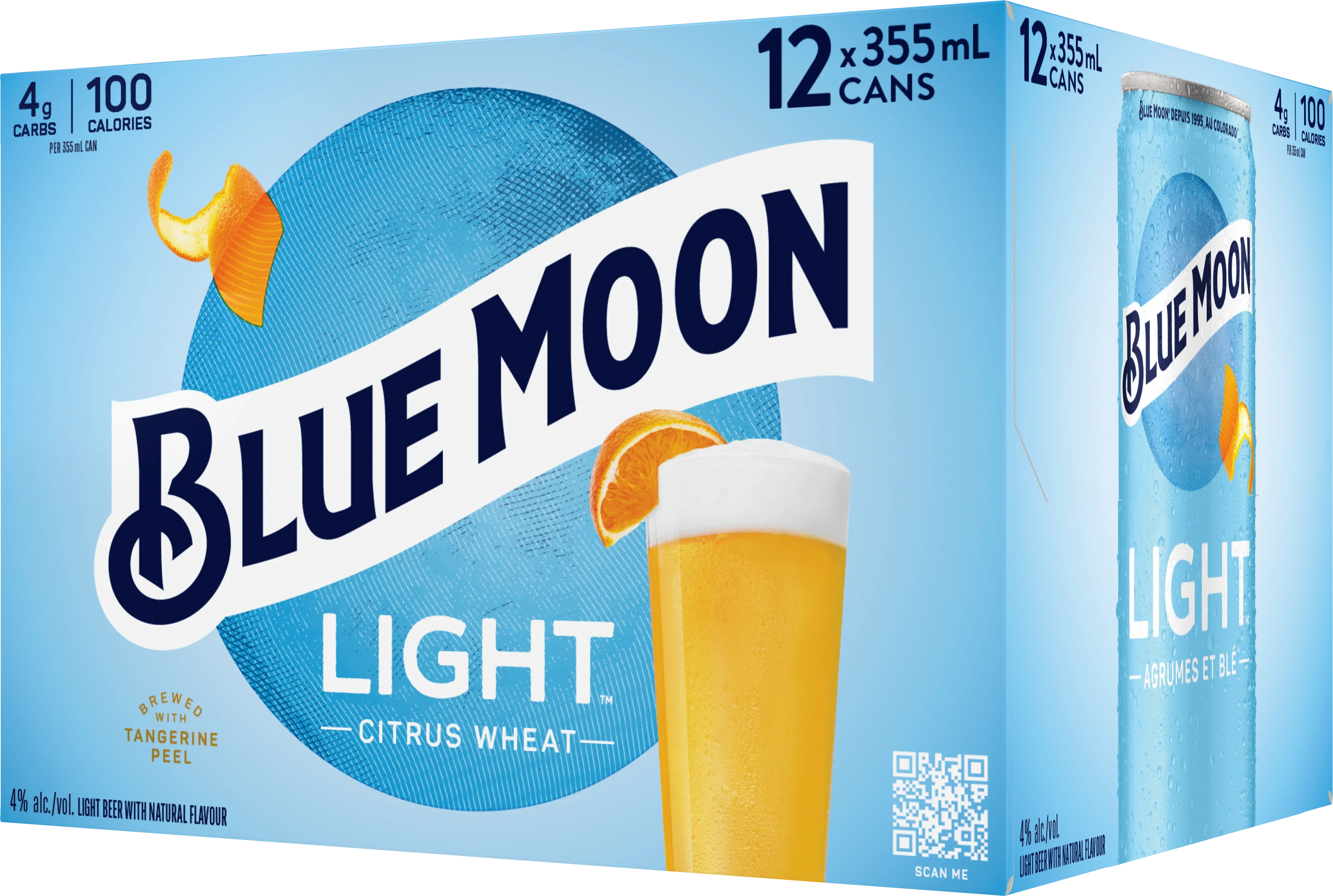 BLUE MOON LIGHT WHEAT ALE 355ML 12PK CAN @ MacTaggart [1057135]
