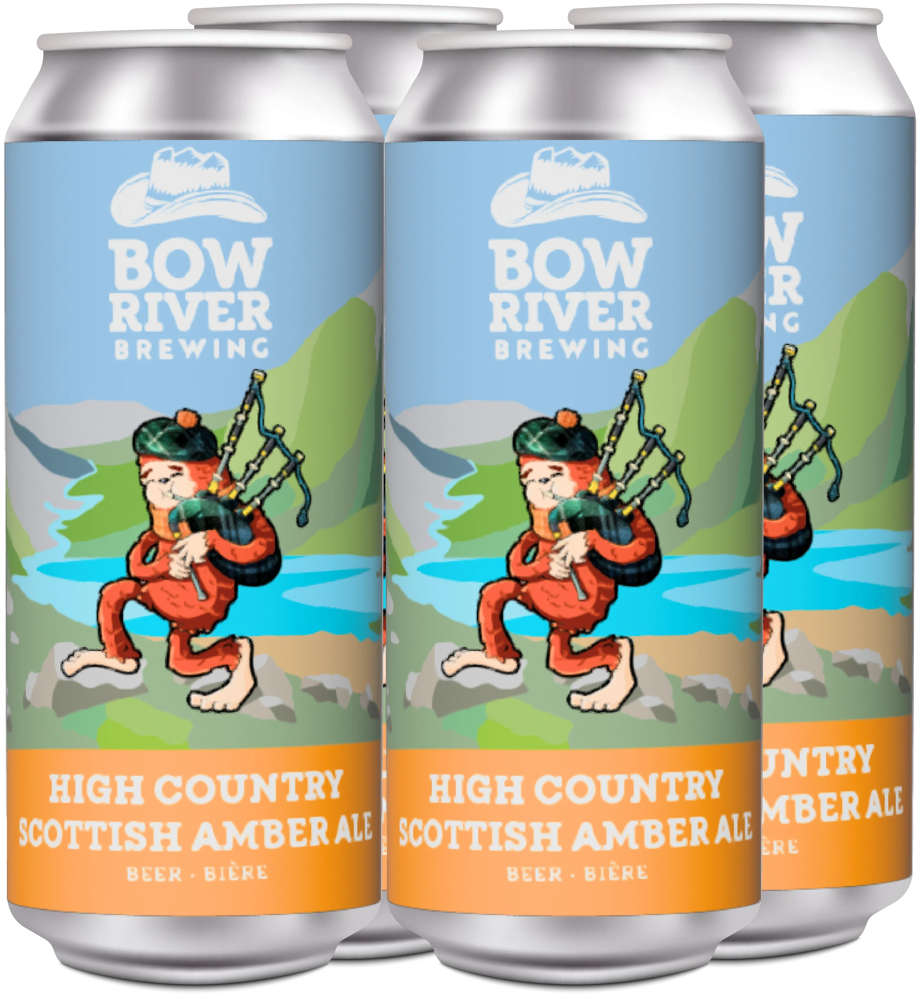 BOW RIVER HIGH COUNTRY AMBER ALE 473ML 4PK CAN @ MacTaggart [1049245]