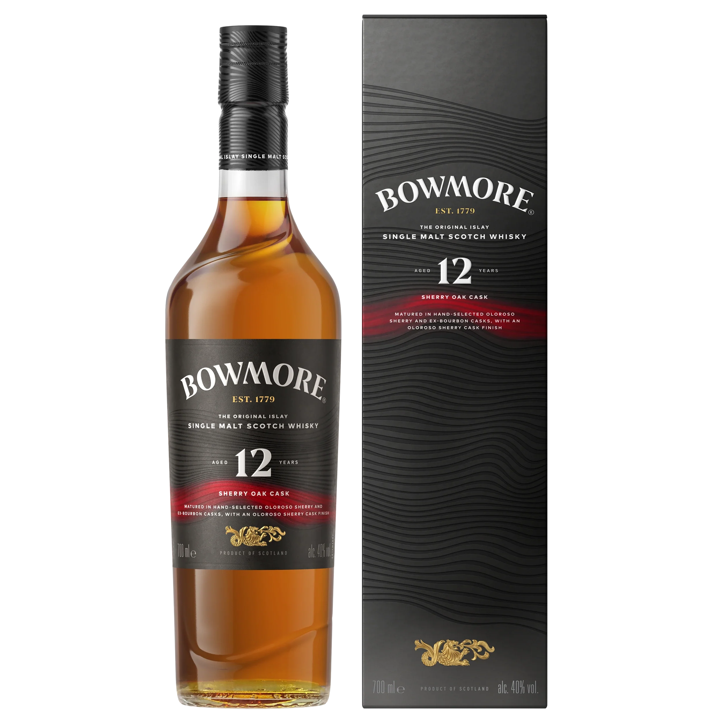 BOWMORE 12YR SHERRY OAK ISLAY SINGLE MALT SCOTCH 700ML @ Deerfoot Meadows [1055104]