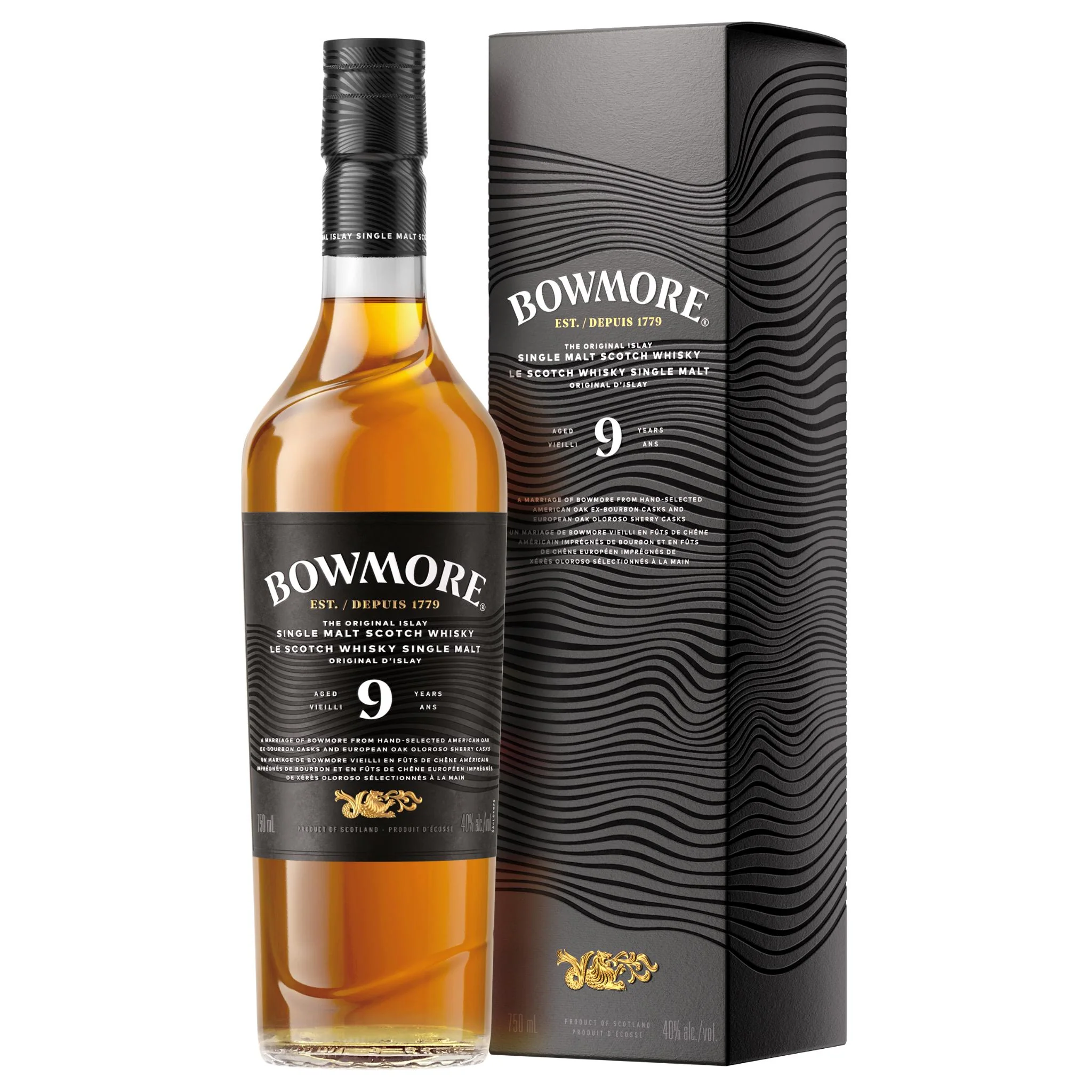 BOWMORE 9YR SINGLE MALT SCOTCH WHISKY 750ML @ Deerfoot Meadows [1071364]