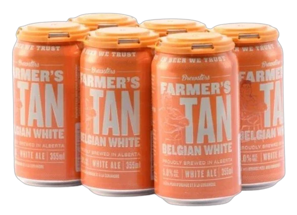 BREWSTERS FARMERS TAN BELGIAN WHITE ALE 355ML 6PK CAN @ Deerfoot Meadows [1005240]