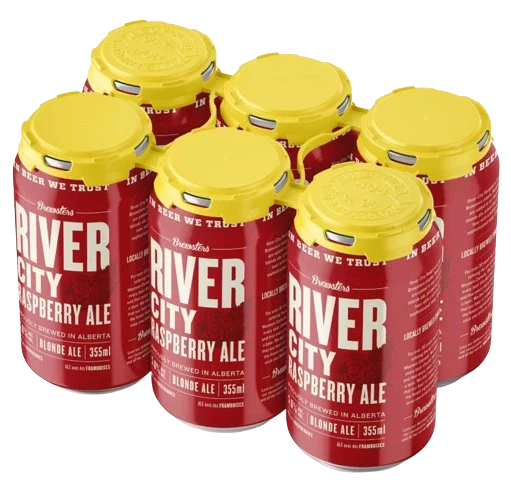BREWSTERS RIVER CITY RASPBERRY ALE 355ML 6PK CAN @ Deerfoot Meadows [1005342]