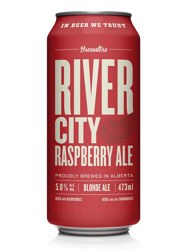 BREWSTERS RIVER CITY RASPBERRY ALE 473ML CAN @ Deerfoot Meadows [1058736]