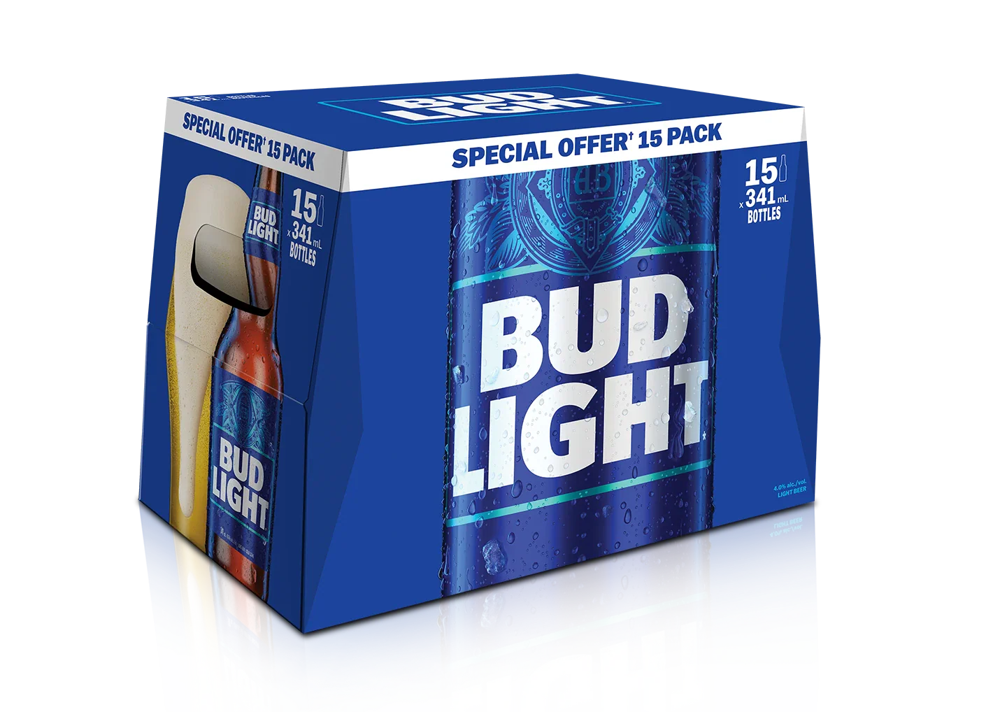 BUD LIGHT 341ML 15PK BT @ Deerfoot Meadows [1001986]