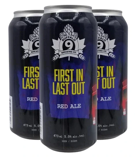 BUFFALO 9 FIRST IN LAST OUT RED ALE 473ML 4PK CAN @ MacTaggart [1048671]