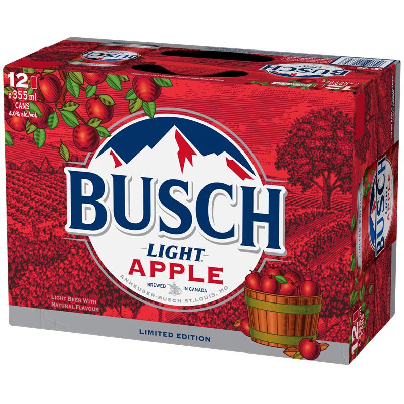 BUSCH LIGHT APPLE 355ML 12PK CAN @ Lethbridge [1072210]