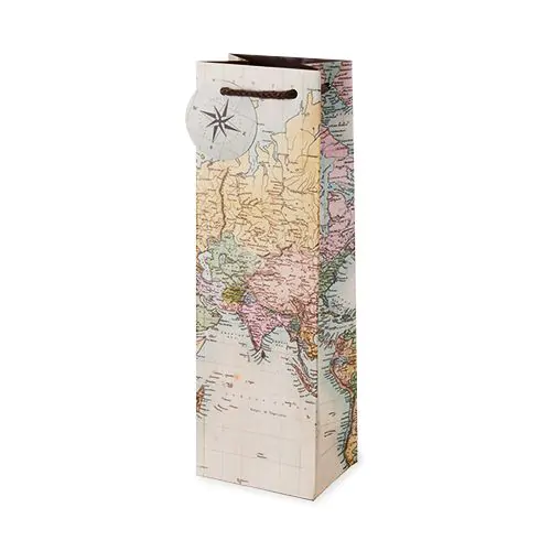 CAKEWALK VINTAGE WORLD MAP GIFT BAG @ Saskatoon [1047916]