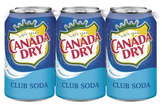 CANADA DRY CLUB SODA 222ML 6PK CAN @ MacTaggart [1004039]
