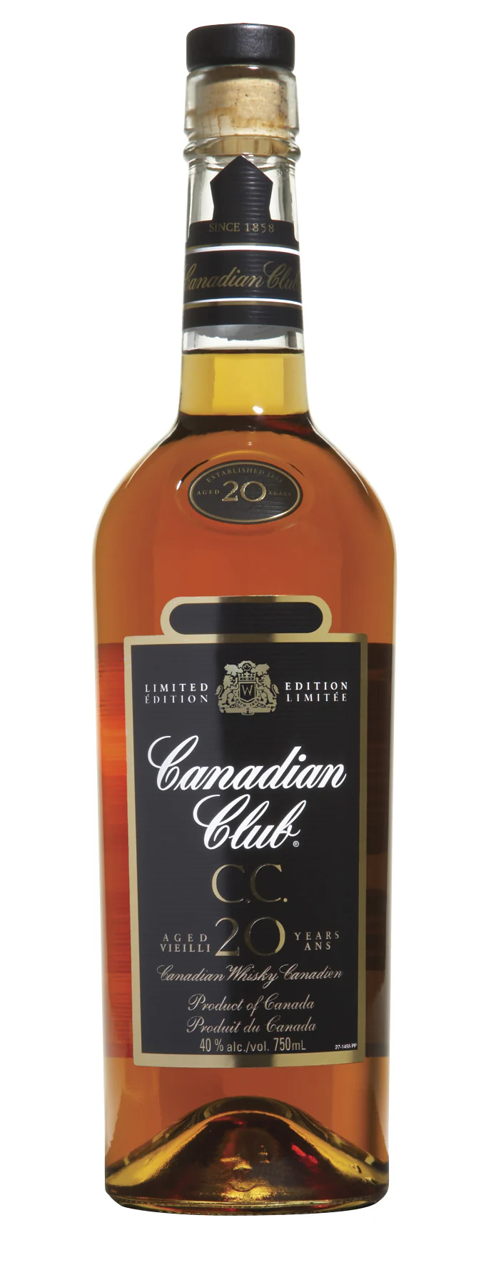 CANADIAN CLUB 20YR CANADIAN WHISKY 750ML @ Deerfoot Meadows [1001290]