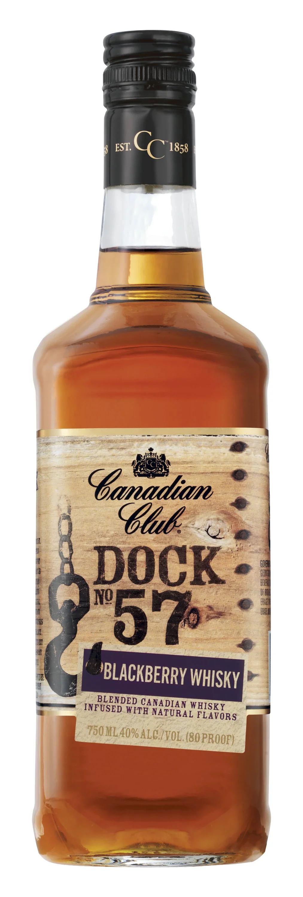 CANADIAN CLUB DOCK 57 BLACKBERRY WHISKY 750ML @ Deerfoot Meadows [1019795]