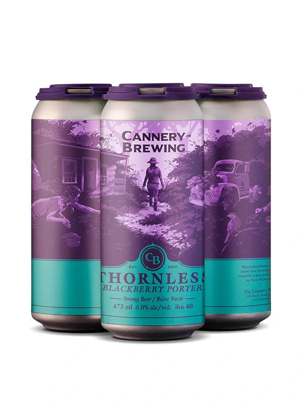 CANNERY THORNLESS BLACKBERRY PORTER 473ML 4PK CAN @ MacTaggart [1038935]