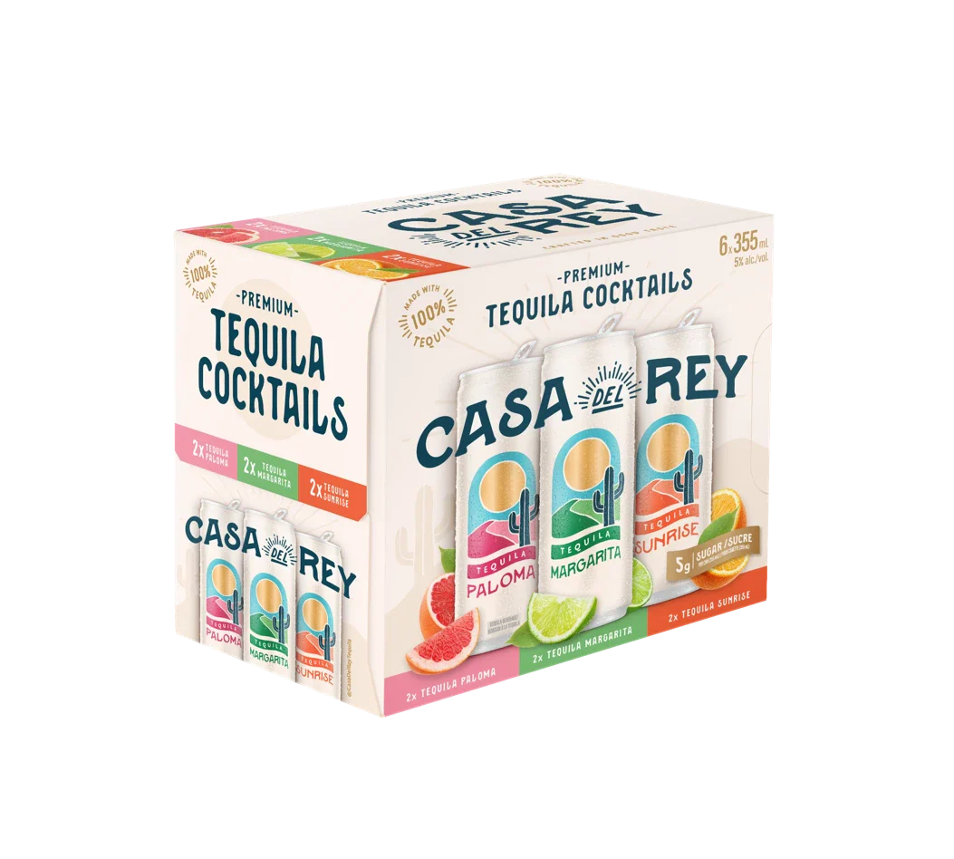 CASA DEL REY TEQUILA COCKTAIL MIXED 355ML 6PK CAN @ MacTaggart [1053251]