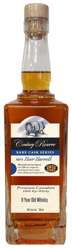 CENTURY RESERVE RARE CASK BEER BARREL 8YR RYE WHISKY 750ML @ MacTaggart [1052969]